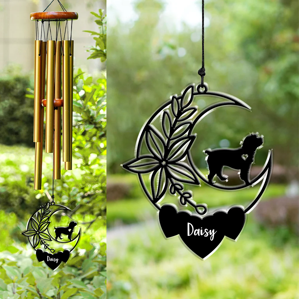 Personalized Dog Memorial Acrylic Wind Chimes For Dog Lovers LM32 893849 - Image 2