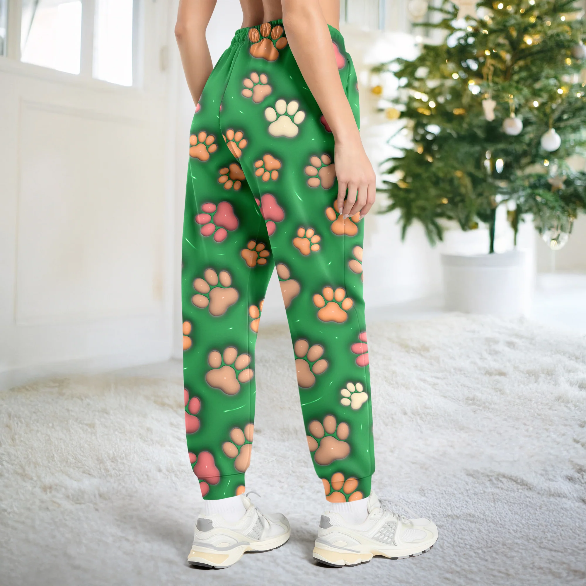 Personalized Dog With Paw 3D Effect Sweatpants For Christmas TH10 896623 - Image 4