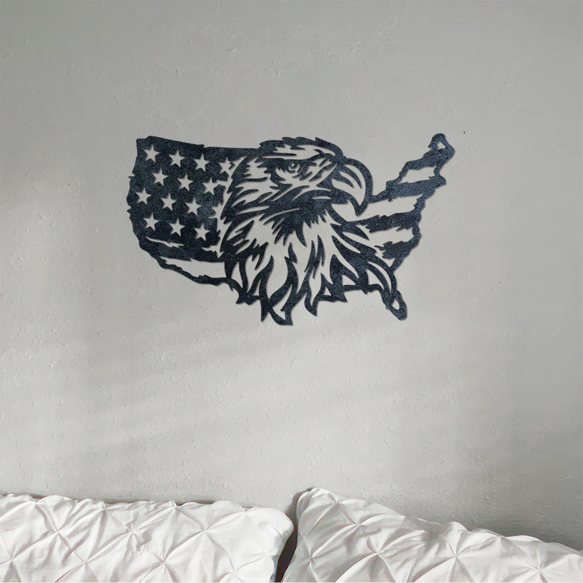 Personalized Eagle American Flag Metal Sign Patriotic Wall Art HO82 901154 - Image 4