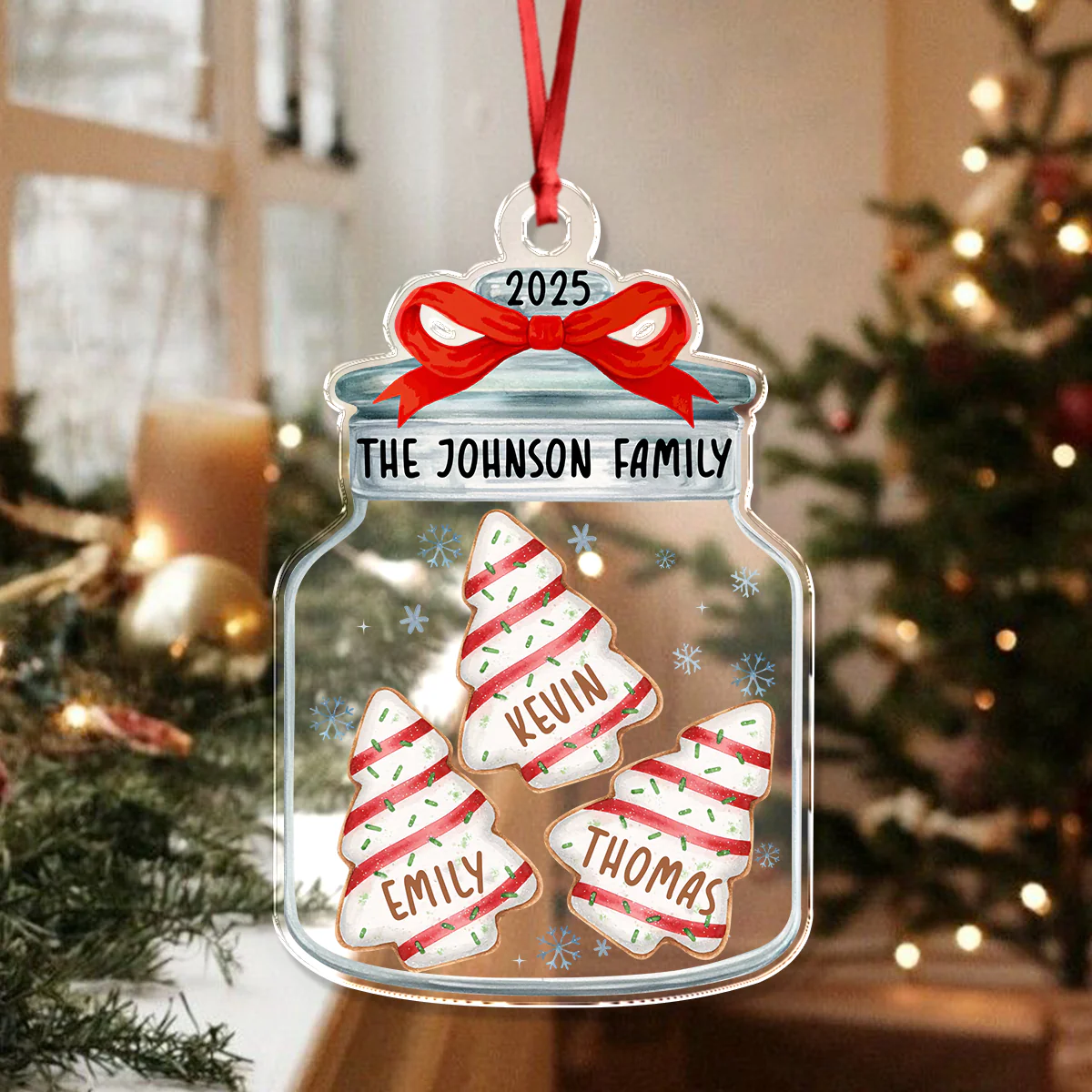 Personalized Family Name Christmas Acrylic Ornament Gift For Family LM32 897383 - Image 5