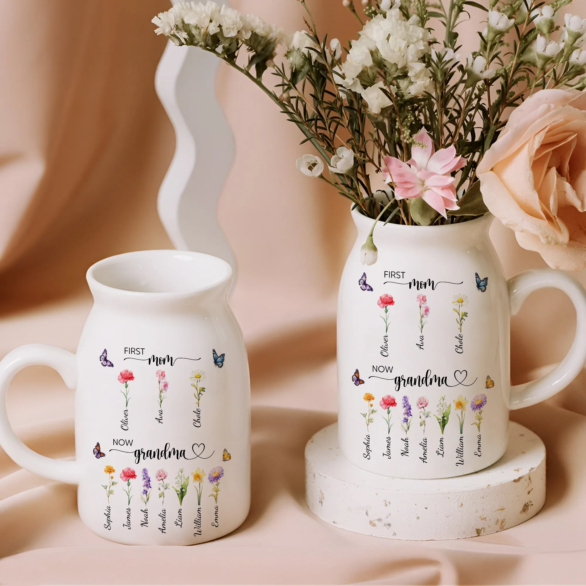 Personalized First Mom Now Grandma Flower Vase Mother's Day Gifts LM32 899405 - Image 6