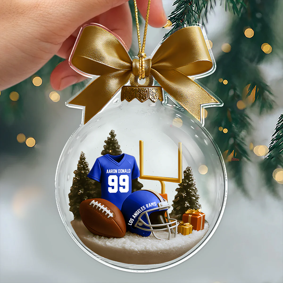 Personalized Football Transparent Acrylic Ornament Gift For Football Lovers CH07 899468 - Image 4
