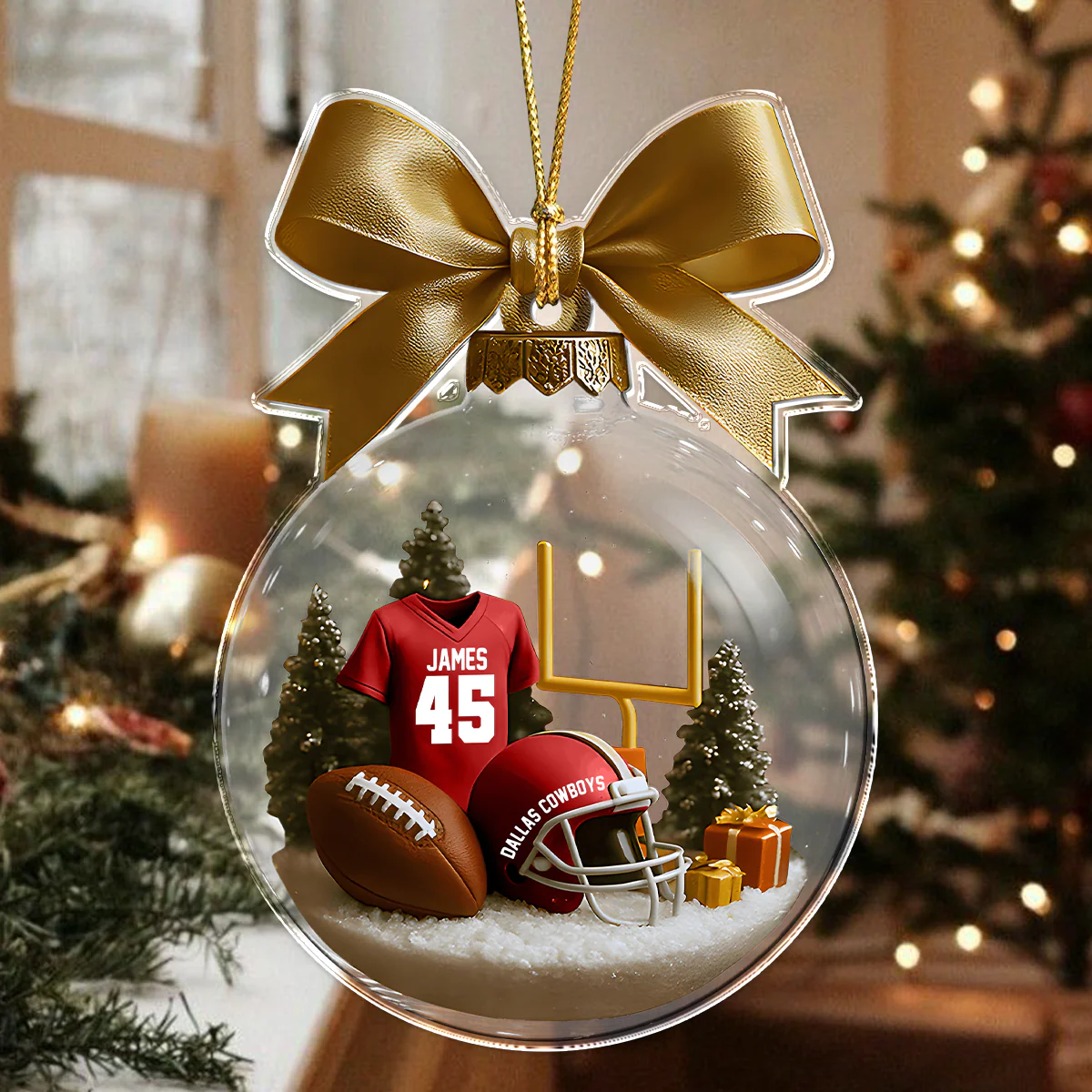 Personalized Football Transparent Acrylic Ornament Gift For Football Lovers CH07 899468 - Image 6