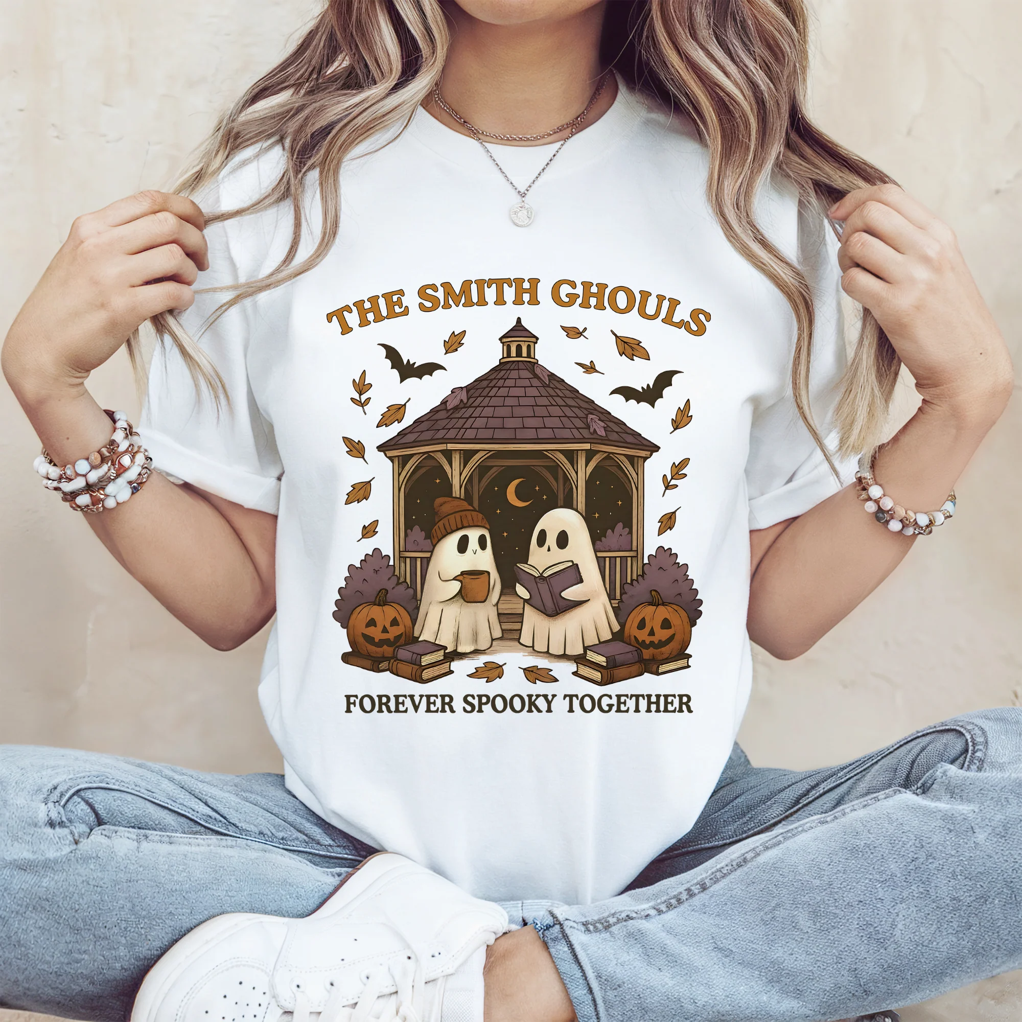 Personalized Forever Spooky Together Halloween Bright Shirt HA75 897218 - Image 2