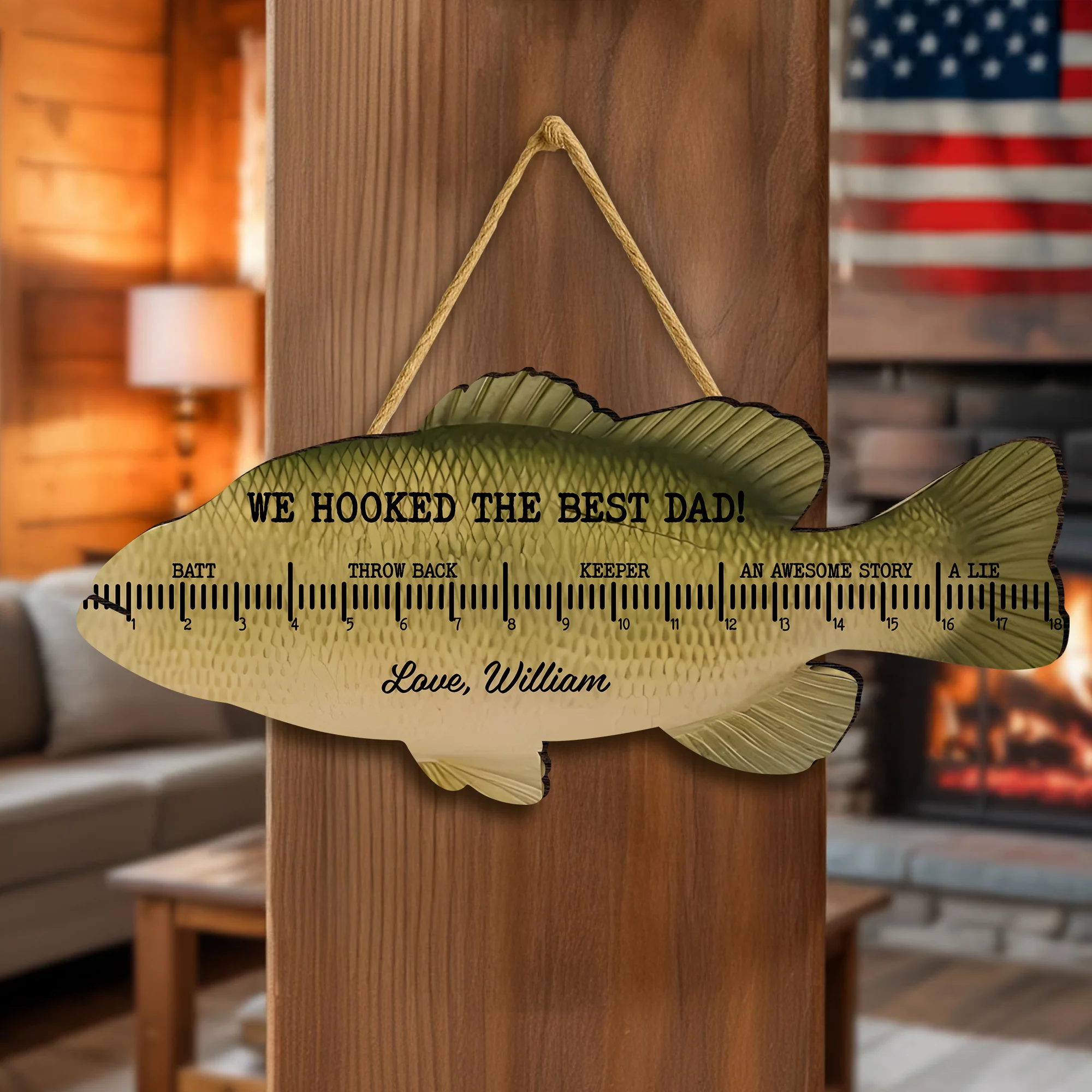 Personalized Funny Fishing Ruler For Dad Grandpa Door Sign Fathers Day Gift HO82 902624 - Image 5
