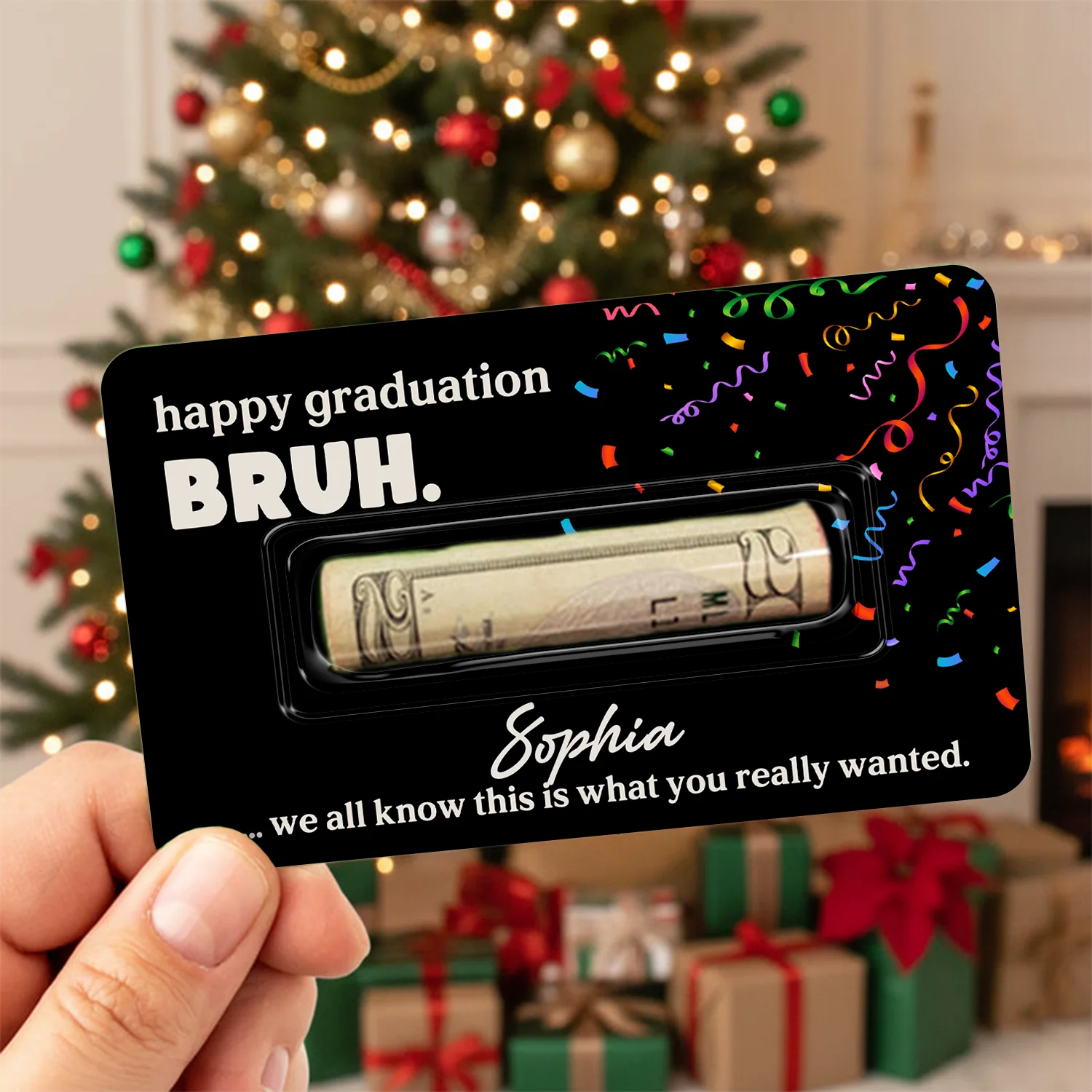 Personalized Funny Graduation Class of 2026 Money Card Holder CH07 895584 - Image 2