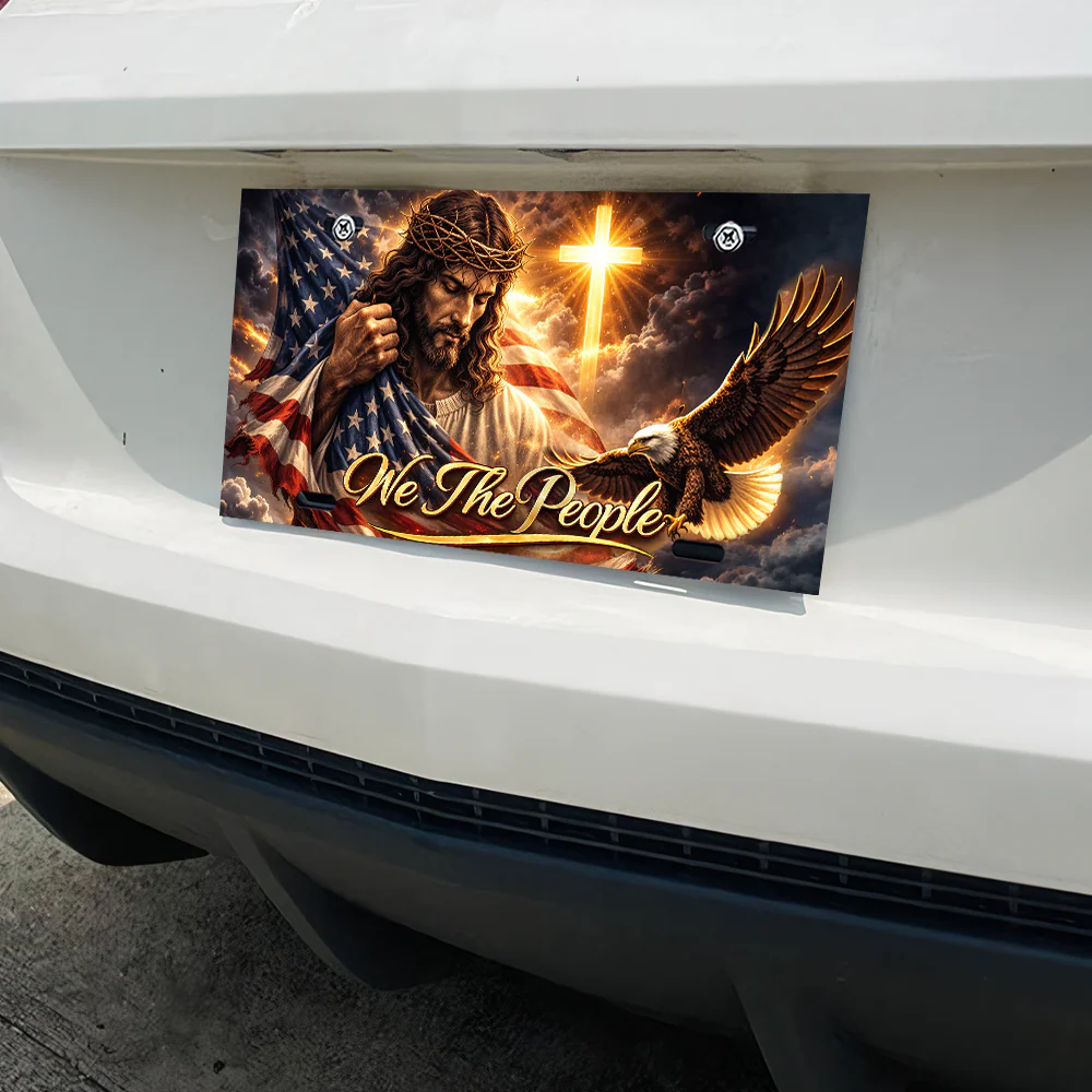 Personalized God Bless America License Plate HA75 921196 - Image 3