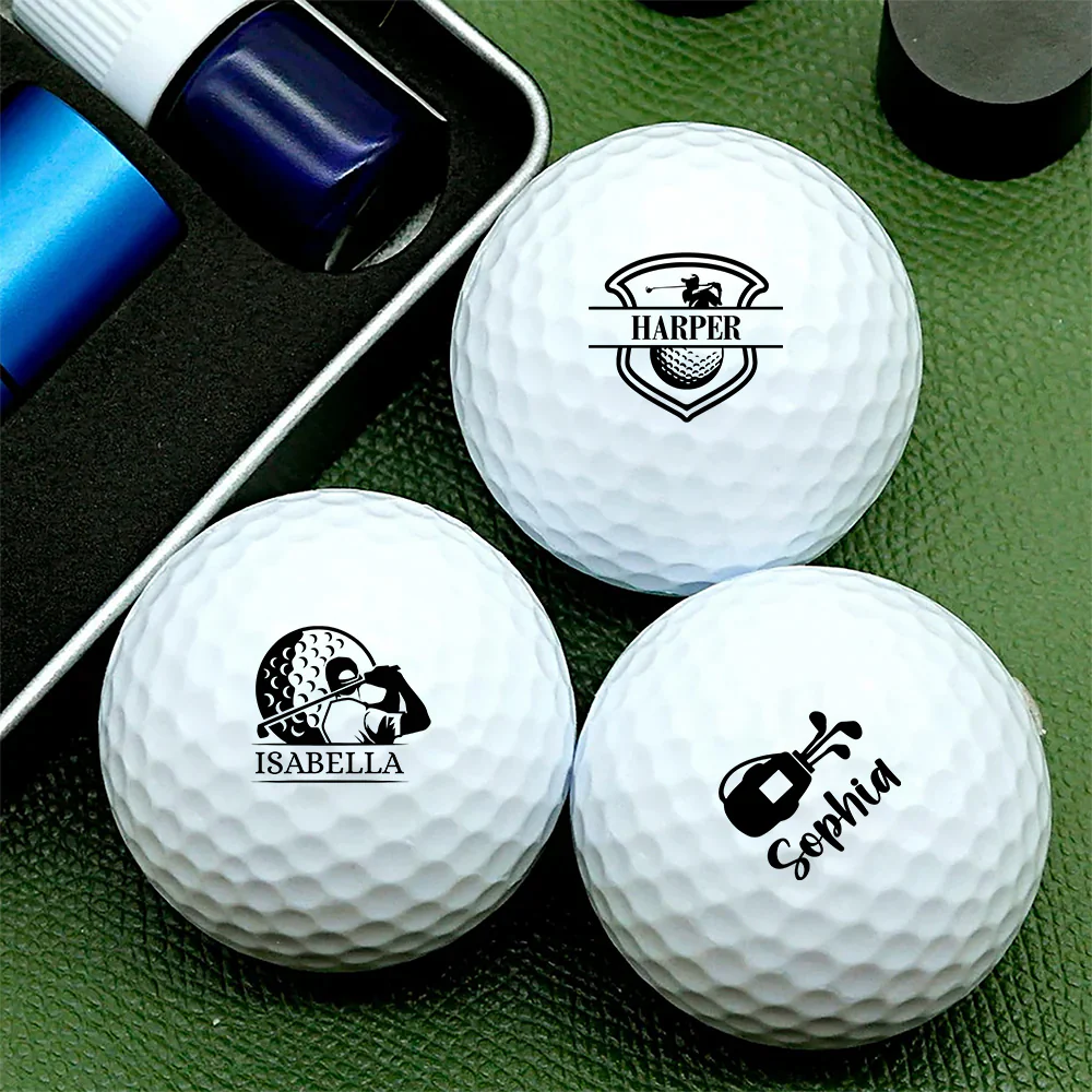 Personalized Golf Ball Stamp Box Gift for Golfers HA75 898566 - Image 2