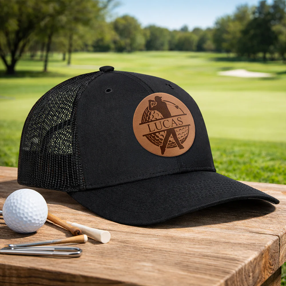 Personalized Golf Leather Patch Hat Gift For Golf Lovers HO82 902328 - Image 4