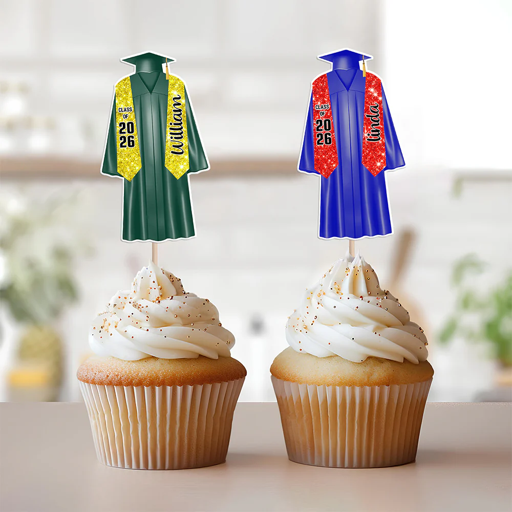 Personalized Graduation Class of 2026  Decoration Cupcake Toppers HO82 901336 - Image 5