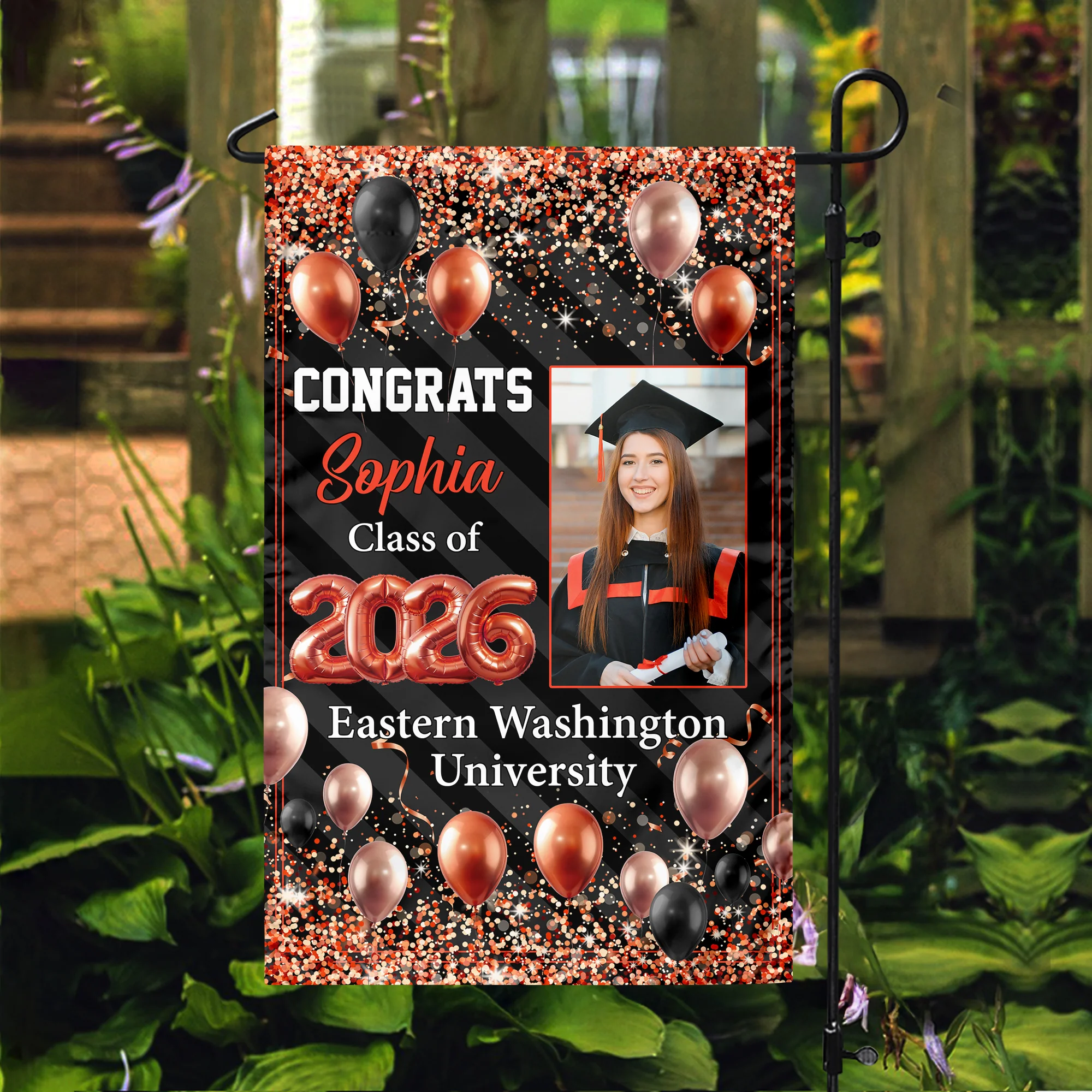 Personalized Graduation Flag 2026 – Congrats Grad Garden Flag Gift & Party Decor HO82 901968 - Image 2