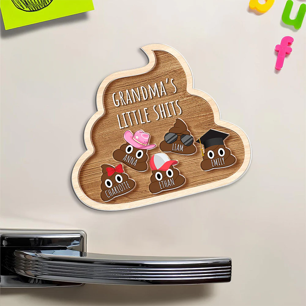 Personalized Grandkids Mother's Day Gift For Grandma Shaking Magnet Gift For Nana, Funny Grandma HA75 921220 - Image 4