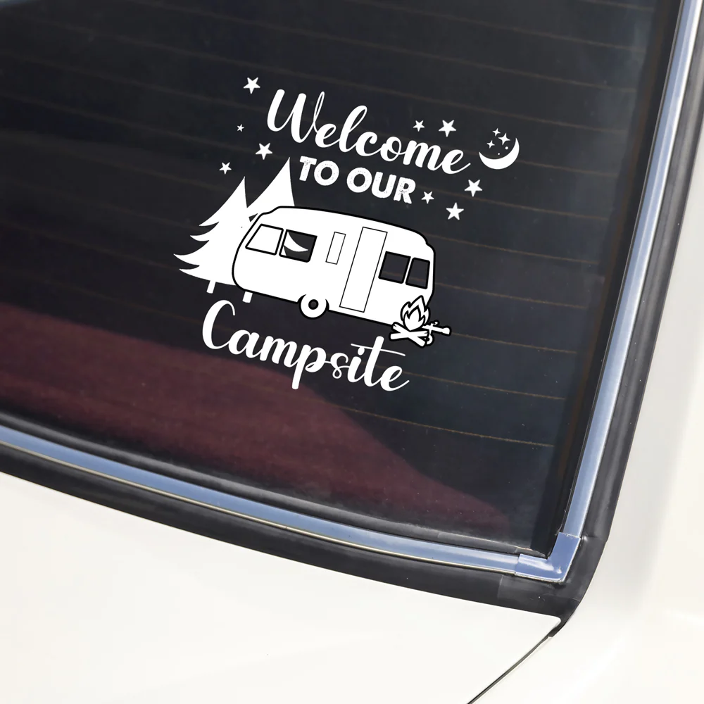 Personalized Happy Campers Camping Car Window Decal Sticker CH07 910368 - Image 3