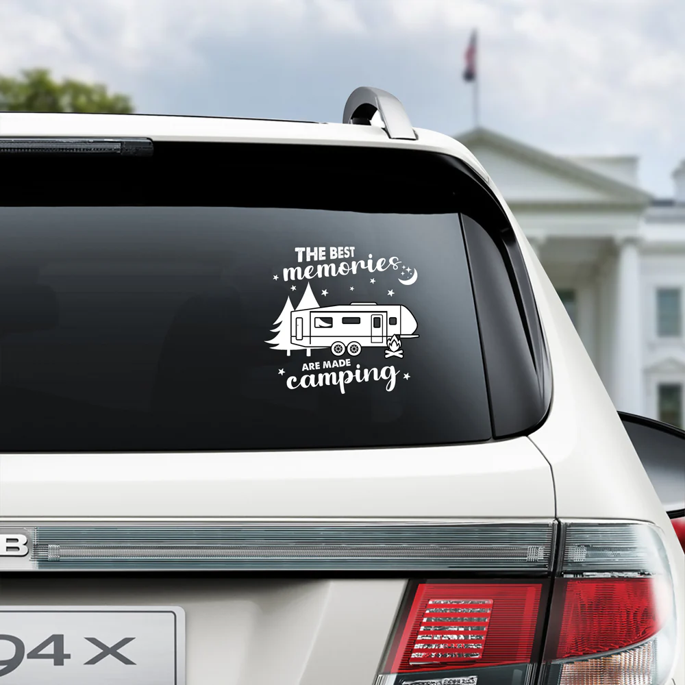 Personalized Happy Campers Camping Car Window Decal Sticker CH07 910368 - Image 4