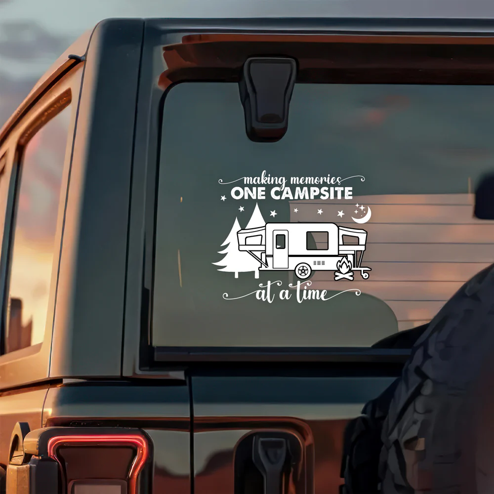 Personalized Happy Campers Camping Car Window Decal Sticker CH07 910368 - Image 5