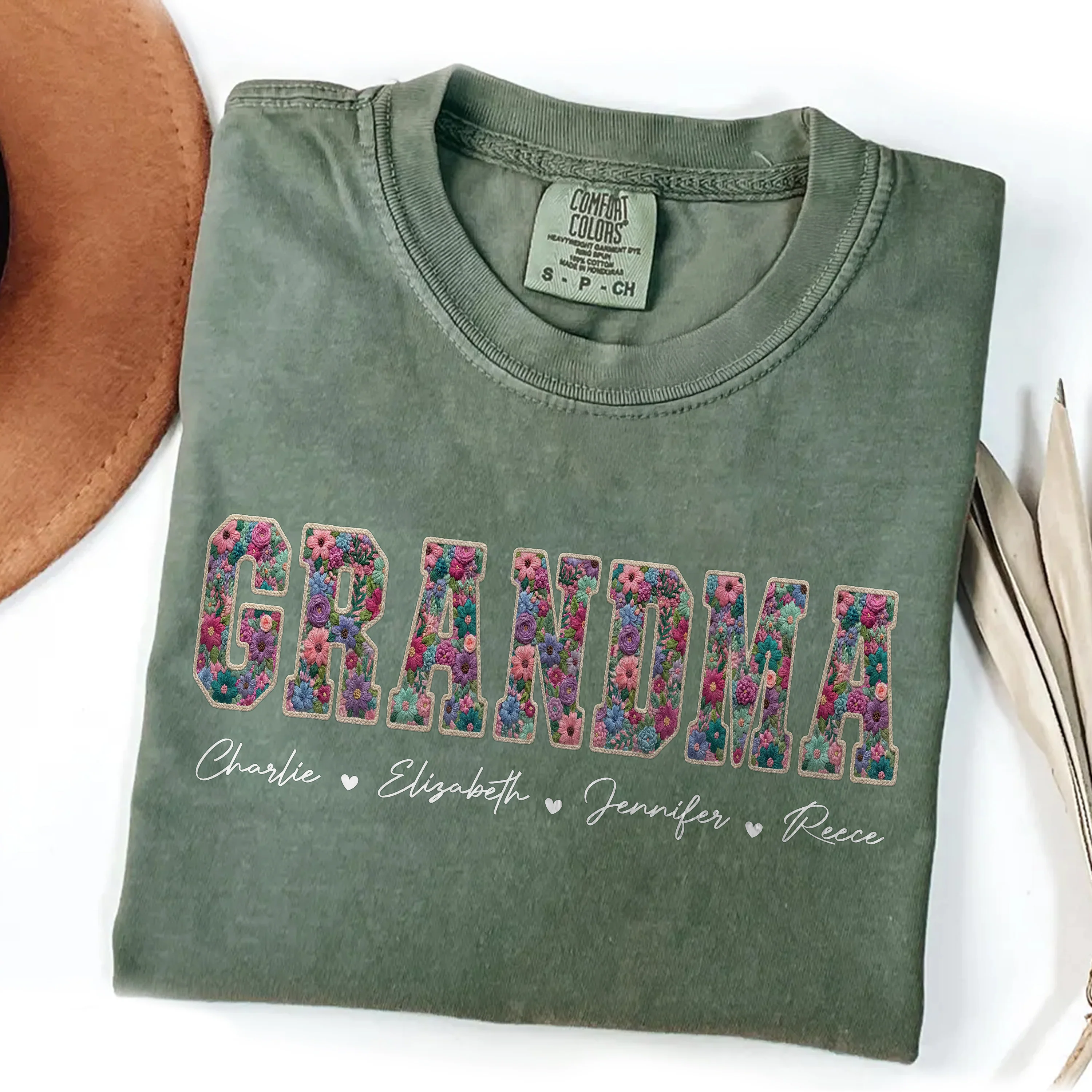 Personalized Kids Names Faux Embroidery Effect Comfort Shirt Mother’s Day Gift HO82 902124 - Image 7