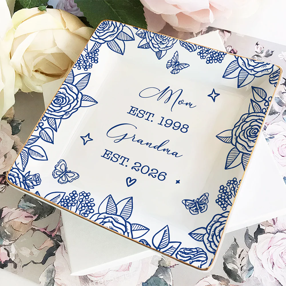 Personalized Mom Grandma Est Jewelry Ring Dish Gift For Mother's Day LM32 899255 - Image 6