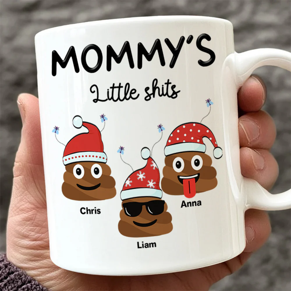 Personalized Mommy’s Little Shits Mug – Funny Christmas Gift for Mom CH07 896324 - Image 15