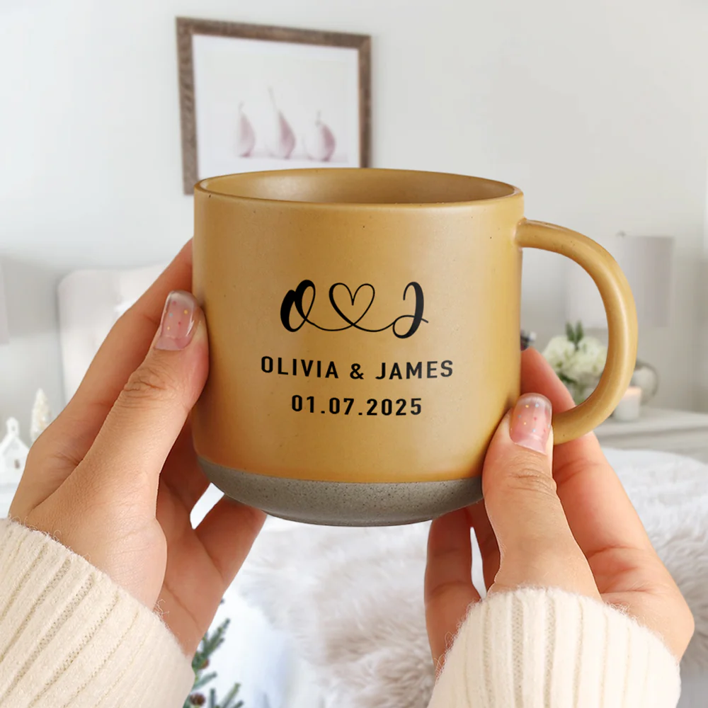 Personalized Mr and Mrs Couple Gift Pottery Mug HA75 898918 - Image 5