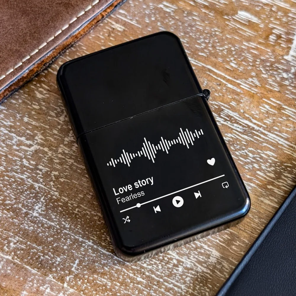 Personalized Music Song Metal Lighter Gift For Husband, Boyfriend, Dad TH10 898329 - Image 4