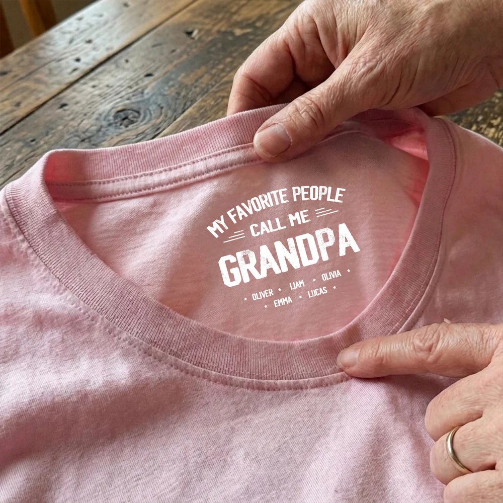 Personalized My Favorite People Call Me Papa Back Neck Shirt TH10 169179 - Image 6