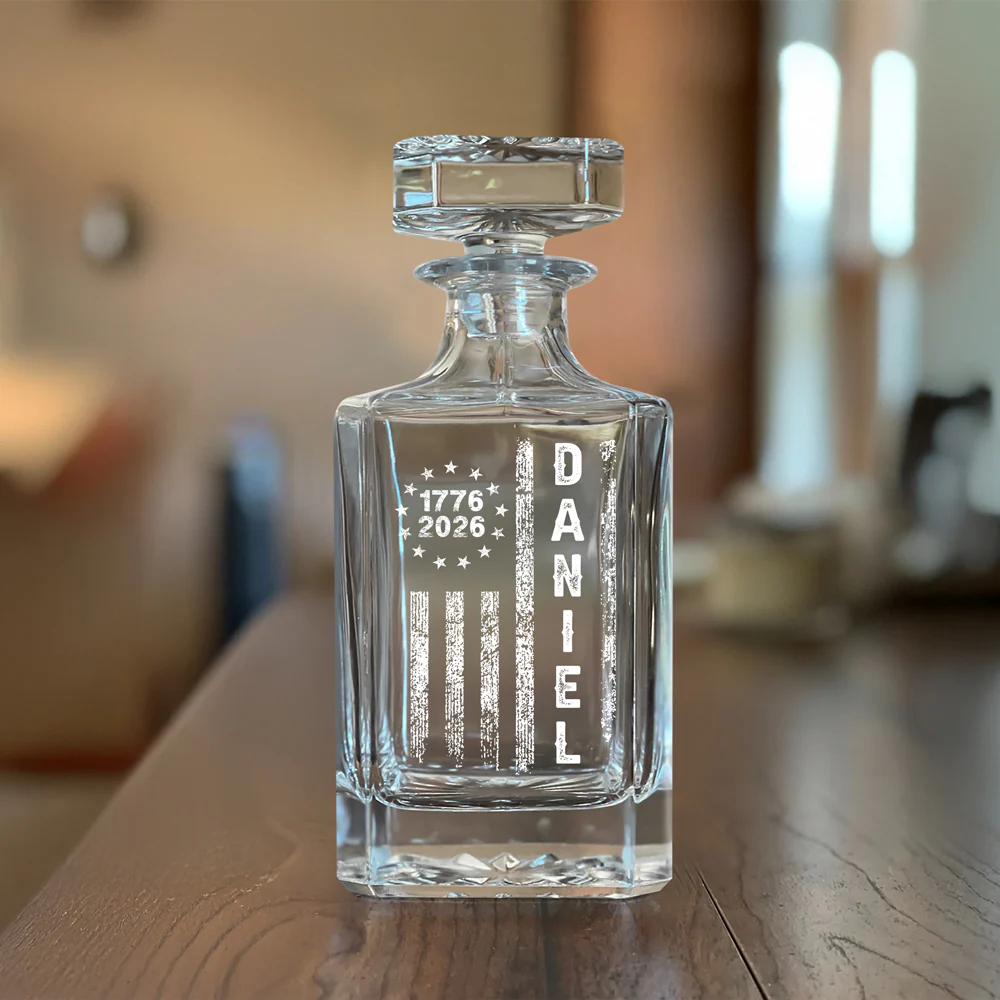 Personalized Name American 1776–2026 Flag Decanter HA75 920268 - Image 6