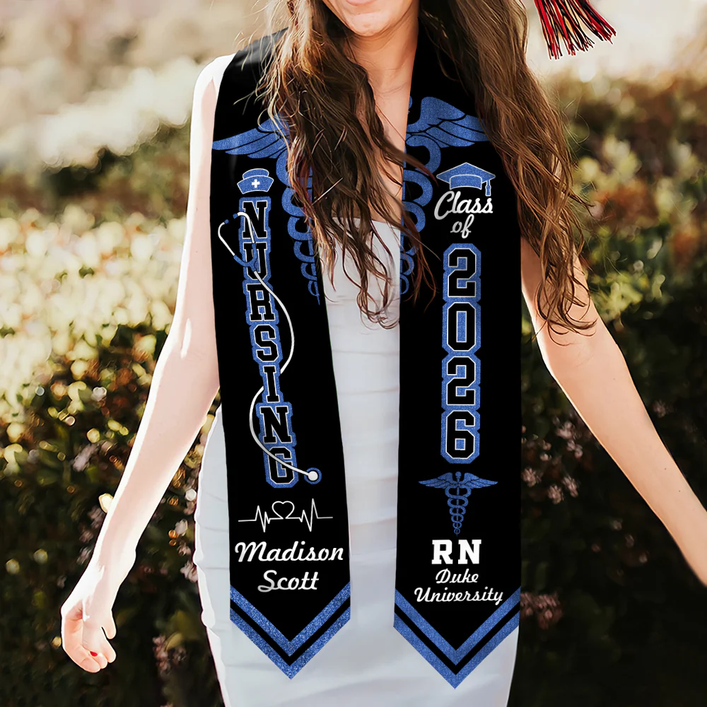 Personalized Nursing Stole Graduate Class Of 2026 HO82 901726 - Image 8