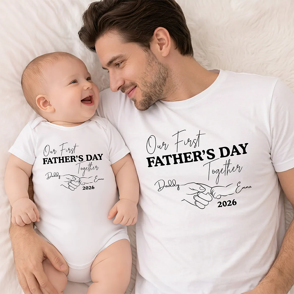 Personalized Our First Father's Day Together Matching Shirt LM32 899979 - Image 4