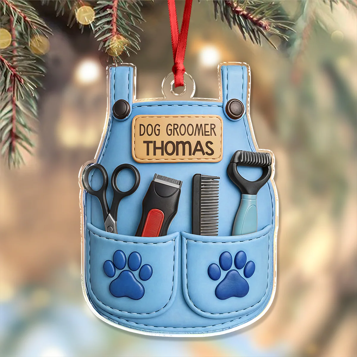 Personalized Pet Groomer Christmas Acrylic Ornament LM32 895489 - Image 4