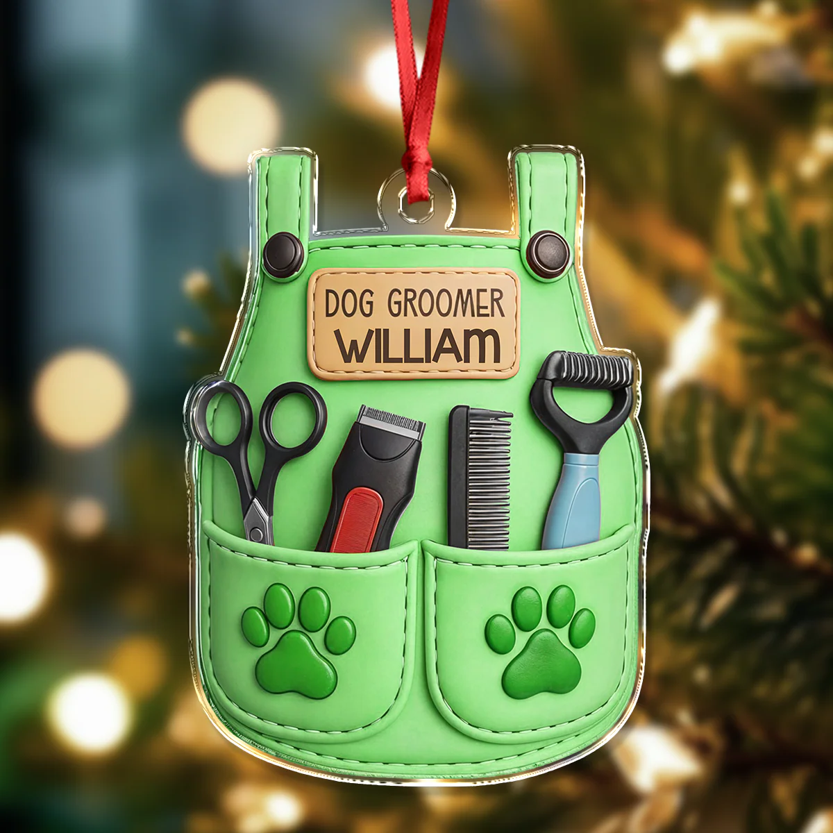 Personalized Pet Groomer Christmas Acrylic Ornament LM32 895489 - Image 5