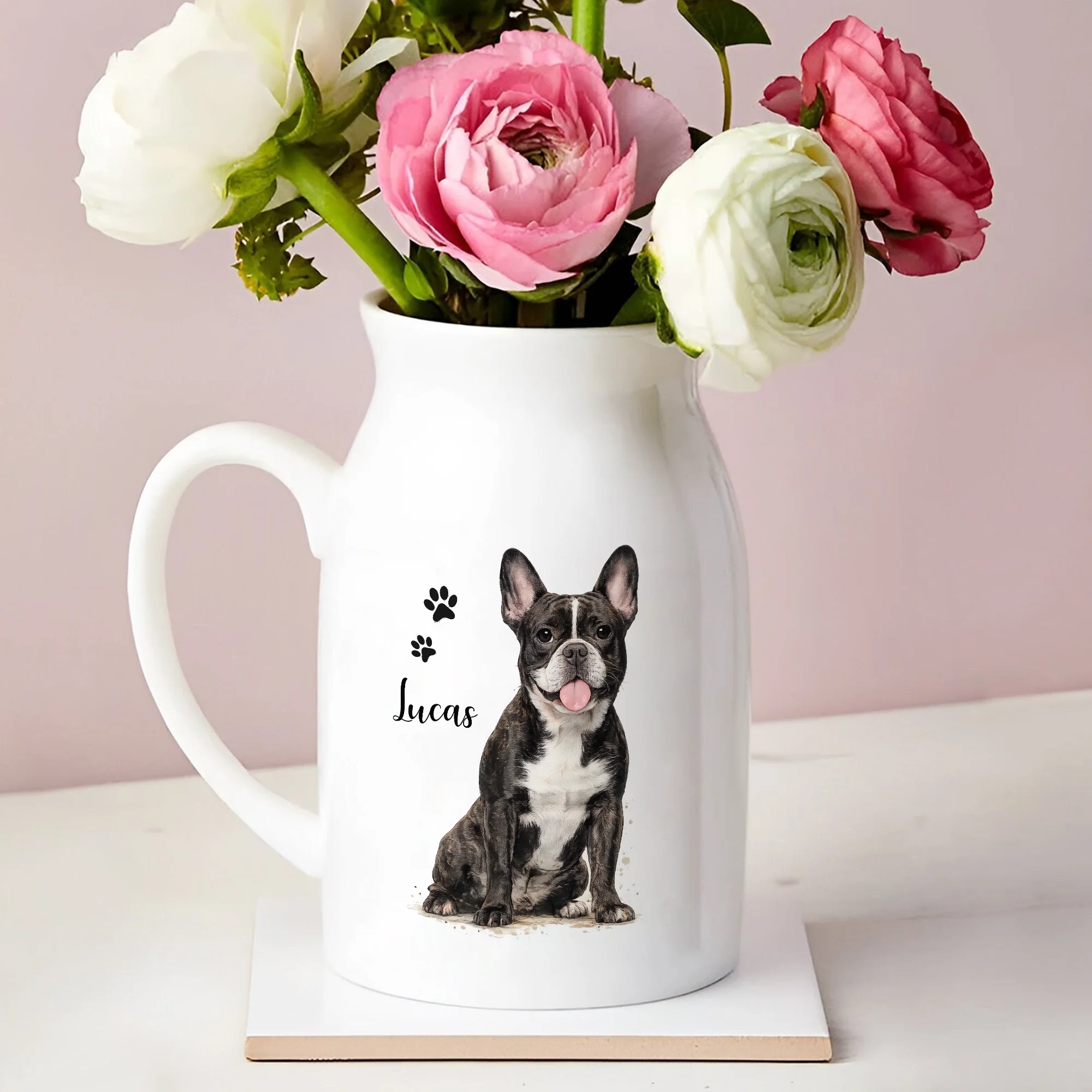 Personalized Pet Watercolor Ceramic Flower Vase Gift For Pet Lovers CH07 911390 - Image 2