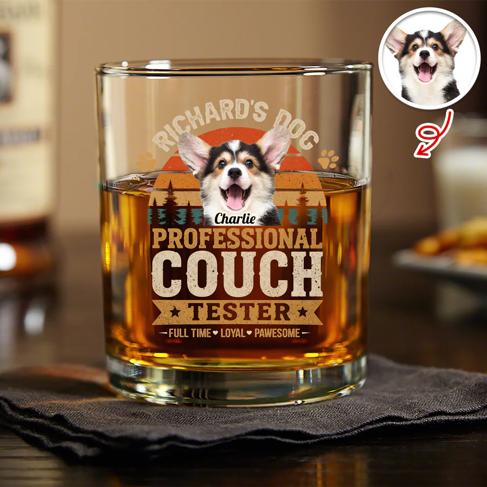 Personalized Professional Couch Tester Whiskey Glass Gift For Dog Lovers HO82 902444 - Image 3