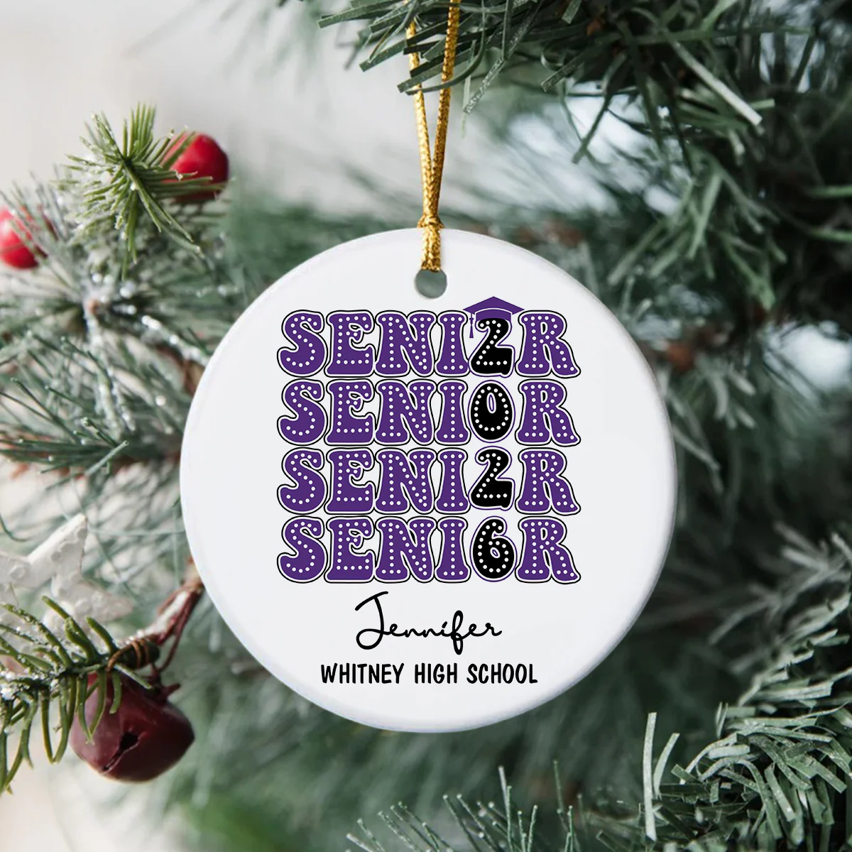 Personalized Senior 2026 Ceramic Ornament Gift For Graduation LM32 897321 - Image 3