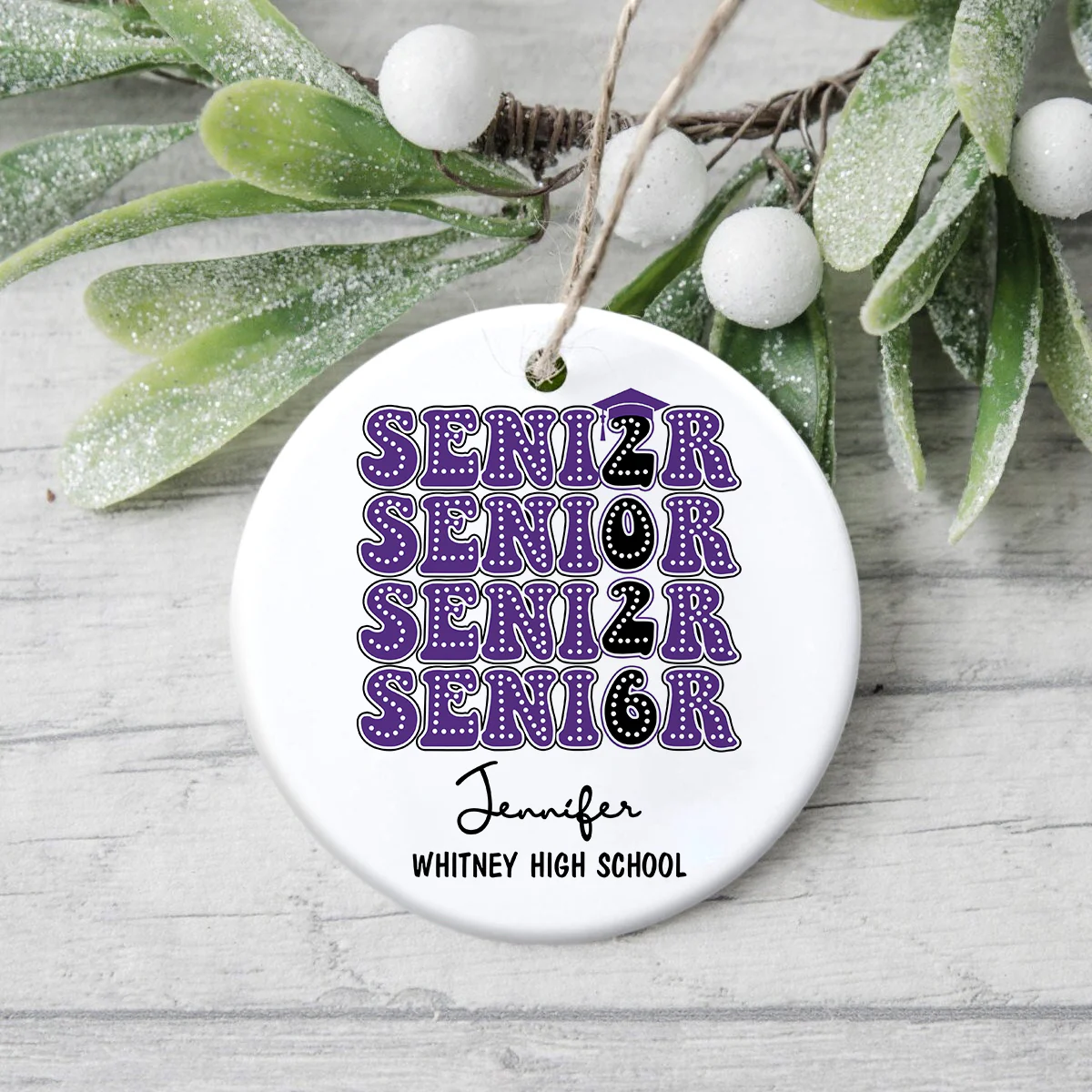 Personalized Senior 2026 Ceramic Ornament Gift For Graduation LM32 897321 - Image 4