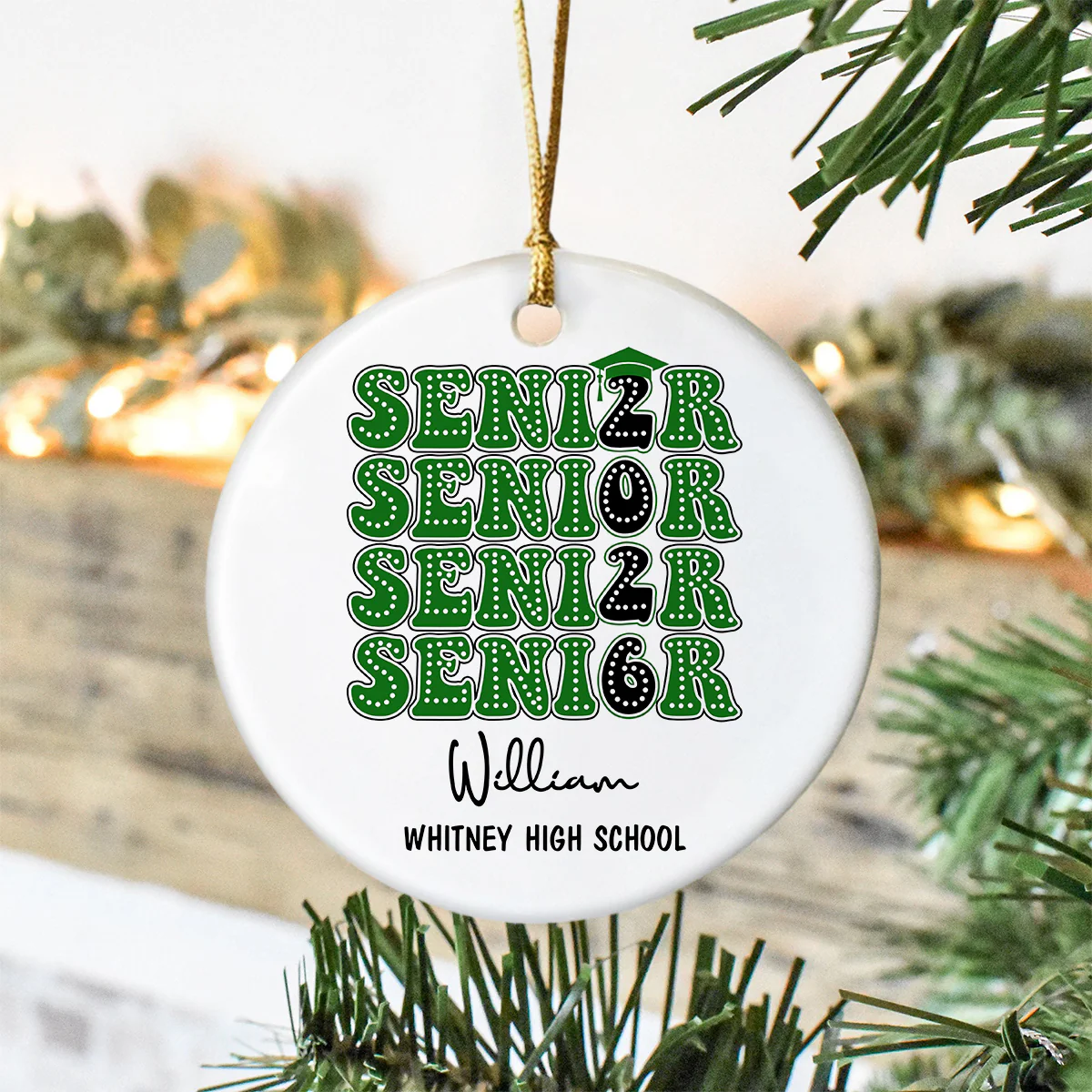 Personalized Senior 2026 Ceramic Ornament Gift For Graduation LM32 897321 - Image 5