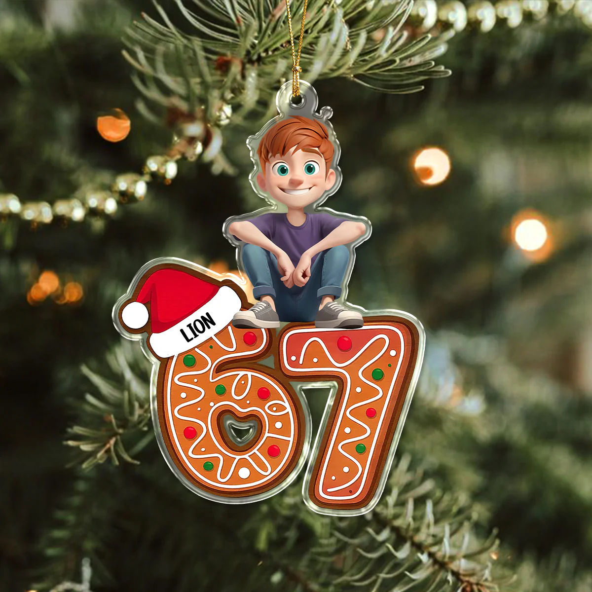 Personalized Six Seven Christmas Acrylic Ornament Gift For Christmas LM32 897403 - Image 4