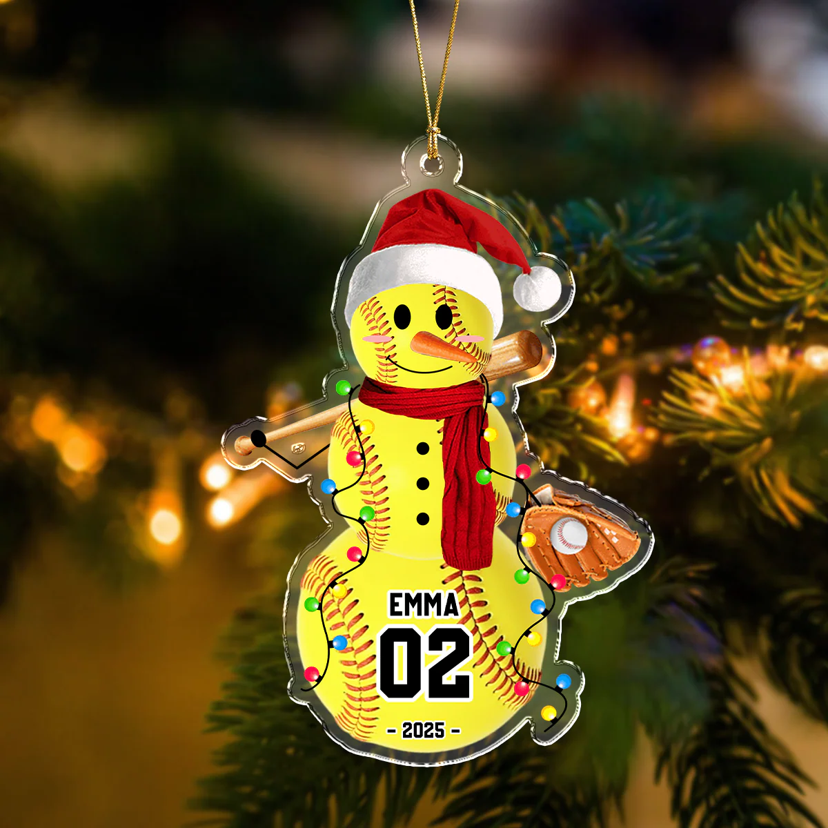 Personalized Sport Snowman Acrylic Ornament Gifts For Players, Team, Boys HA75 897532 - Image 6