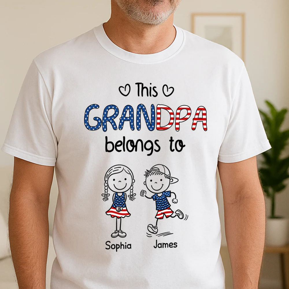 Personalized This Grandpa Belongs To Us Personalized Bright Shirt HA75 920560 - Image 7