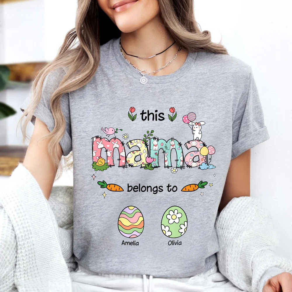Personalized This Mama Belongs To Us Shirt Gift For Easter Day CH07 910468 - Image 6