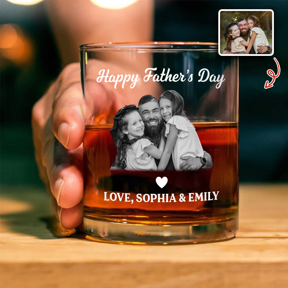 Personalized To The World You Are Dad Whiskey Glass Gift For Father’s Day CH07 911408 - Image 5
