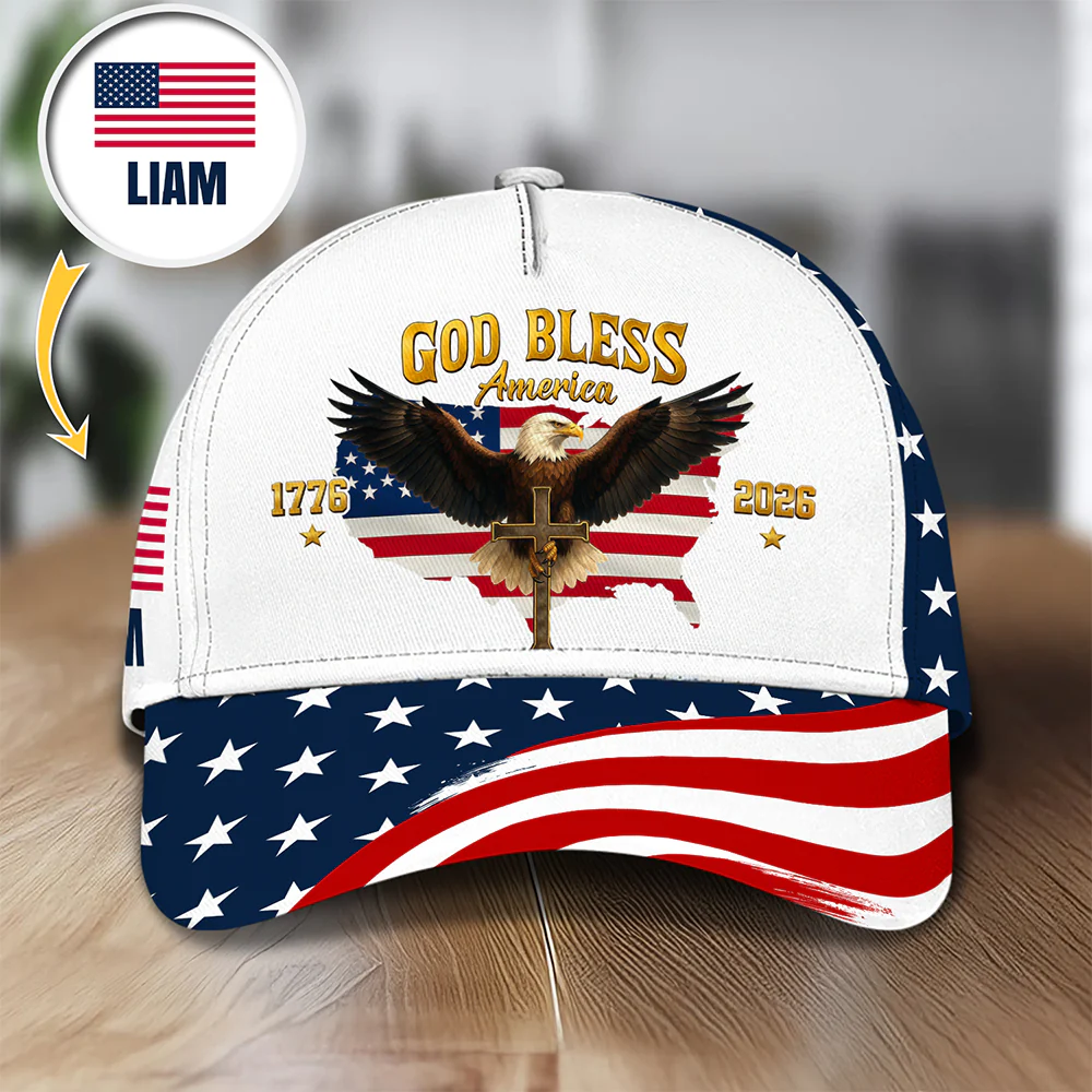 Personalized US Eagle 250 Years Of Freedom 1776 - 2026 Classic Cap HO82 902060 - Image 5