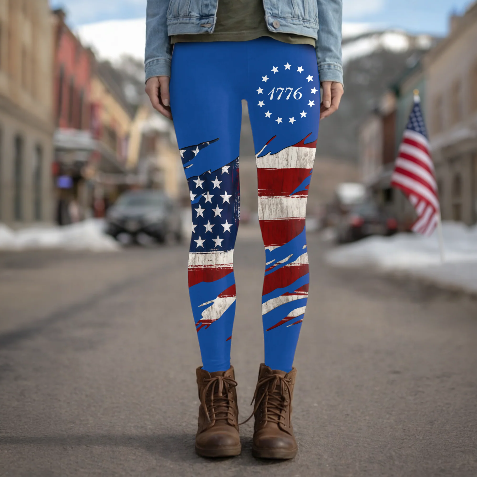 Personalized USA Flag 1776 Patriotic Legging HO82 902216 - Image 3