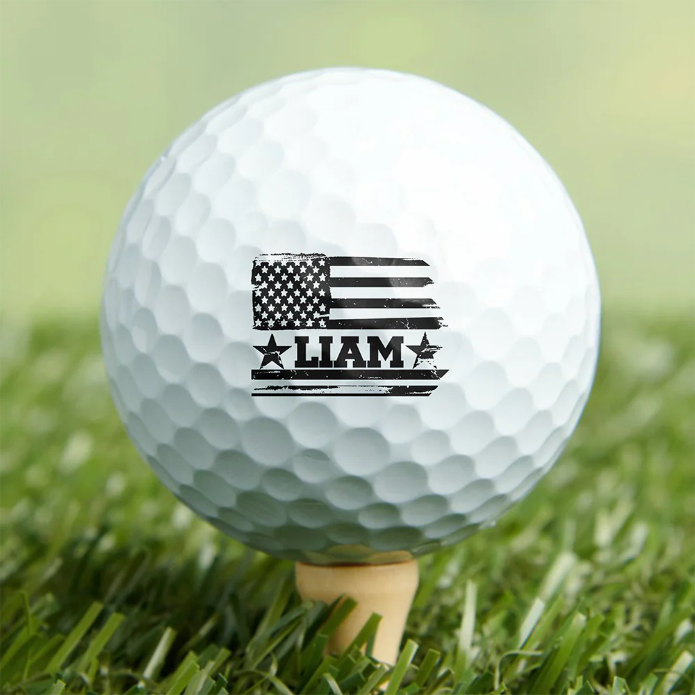 Personalized USA Flag Golf Ball Stamp Box Gift for Golfer, Golf Ball Marker HA75 921104 - Image 5
