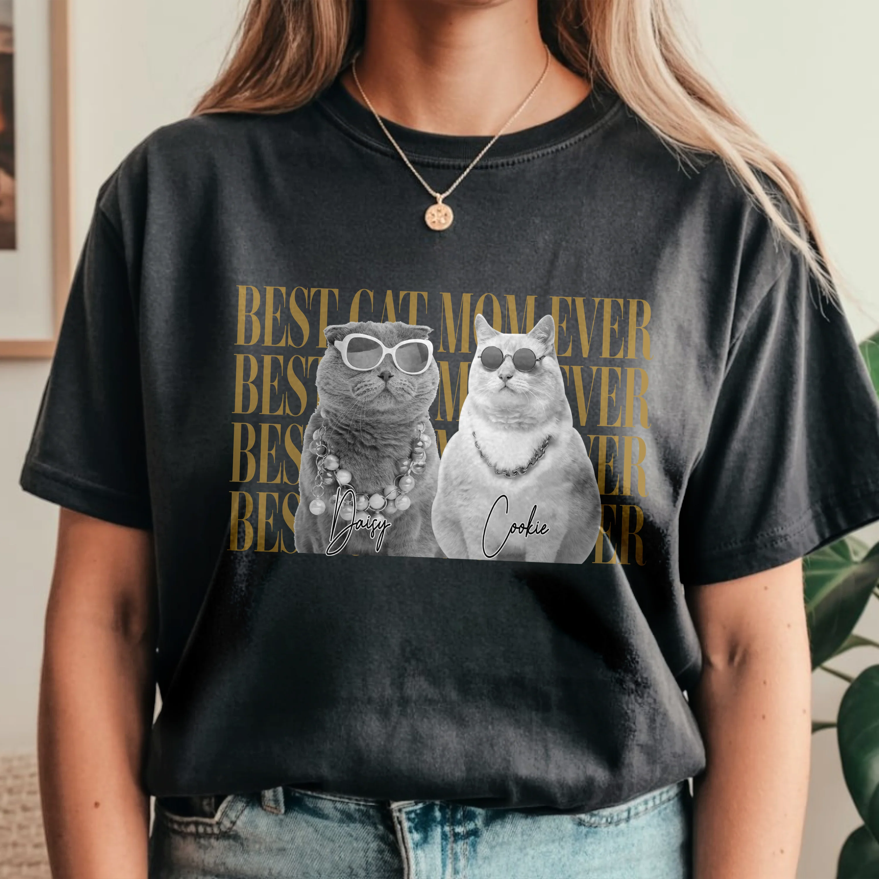 Personalized Vintage Photo Best Dog Dad Ever, Best Cat Dad Ever Comfort Shirt HA75 921278 - Image 4