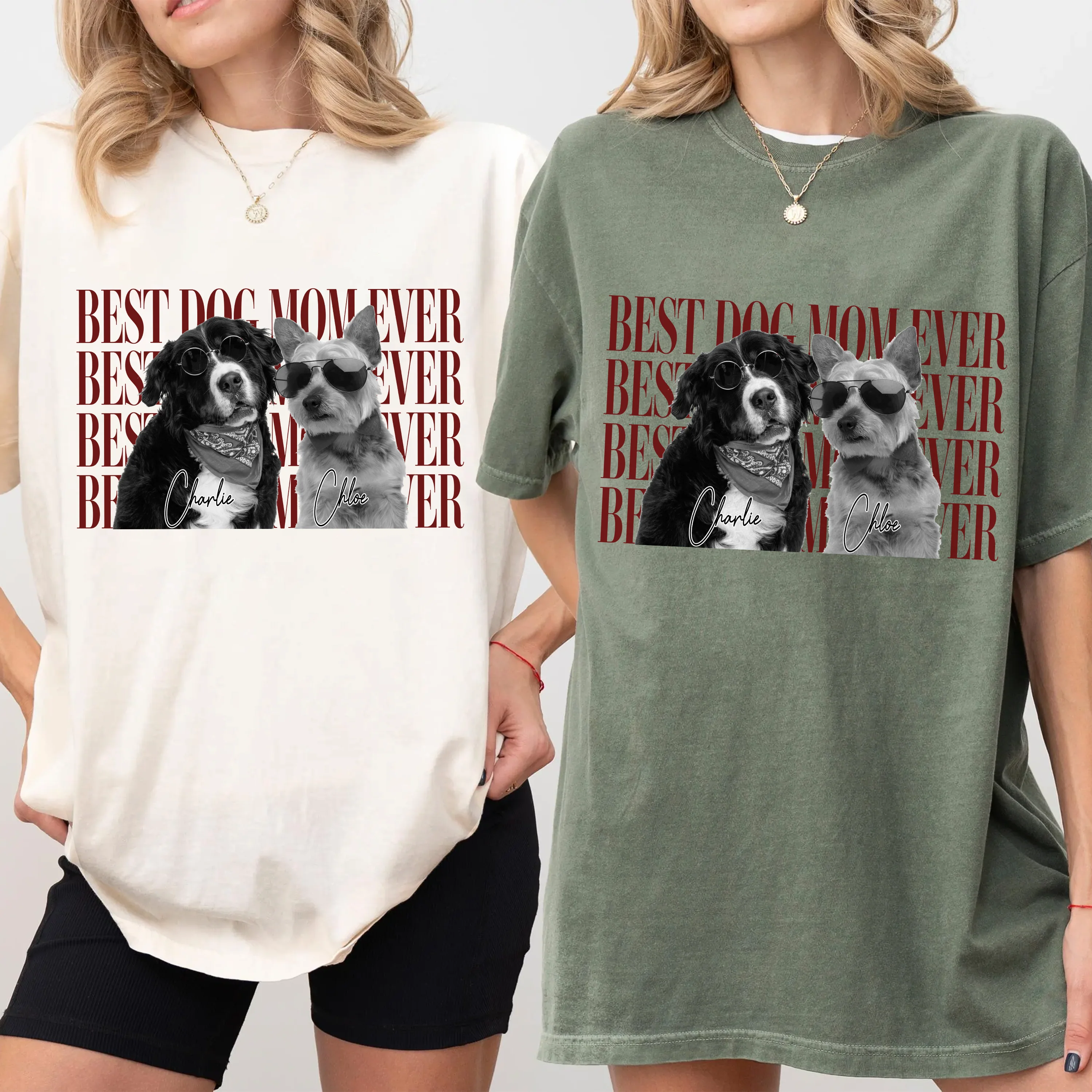 Personalized Vintage Photo Best Dog Dad Ever, Best Cat Dad Ever Comfort Shirt HA75 921278 - Image 5