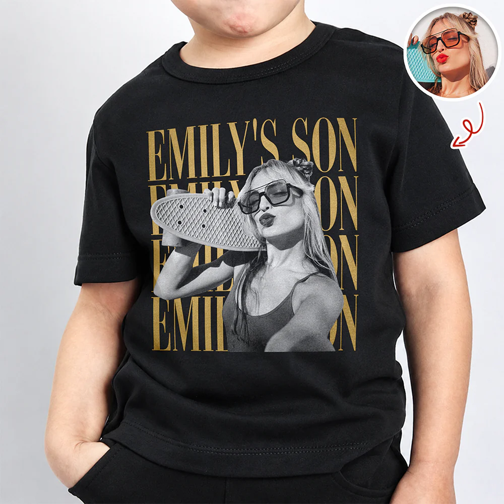 Personalized Vintage Photo Son, Daughter Family Kid Shirt HA75 921566 - Image 3