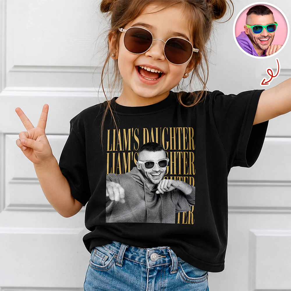 Personalized Vintage Photo Son, Daughter Family Kid Shirt HA75 921566 - Image 4