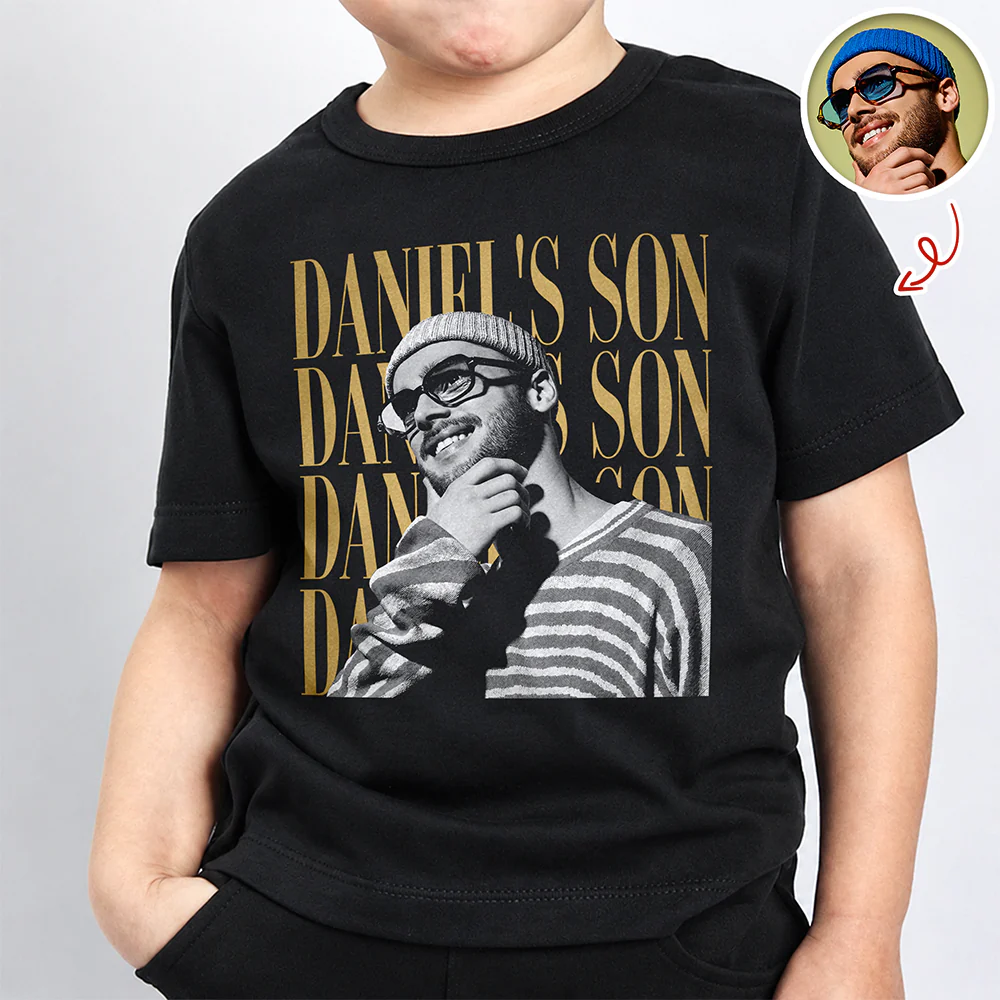 Personalized Vintage Photo Son, Daughter Family Kid Shirt HA75 921566 - Image 6