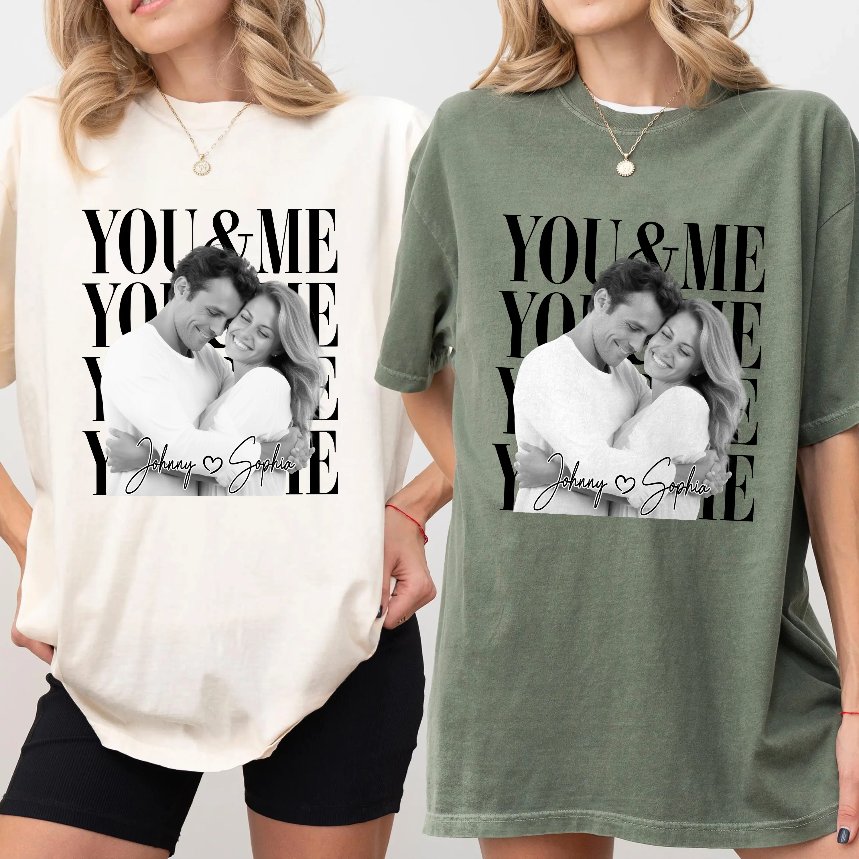 Personalized Vintage Photo You & Me Couple Comfort Shirt HA75 921454 - Image 3