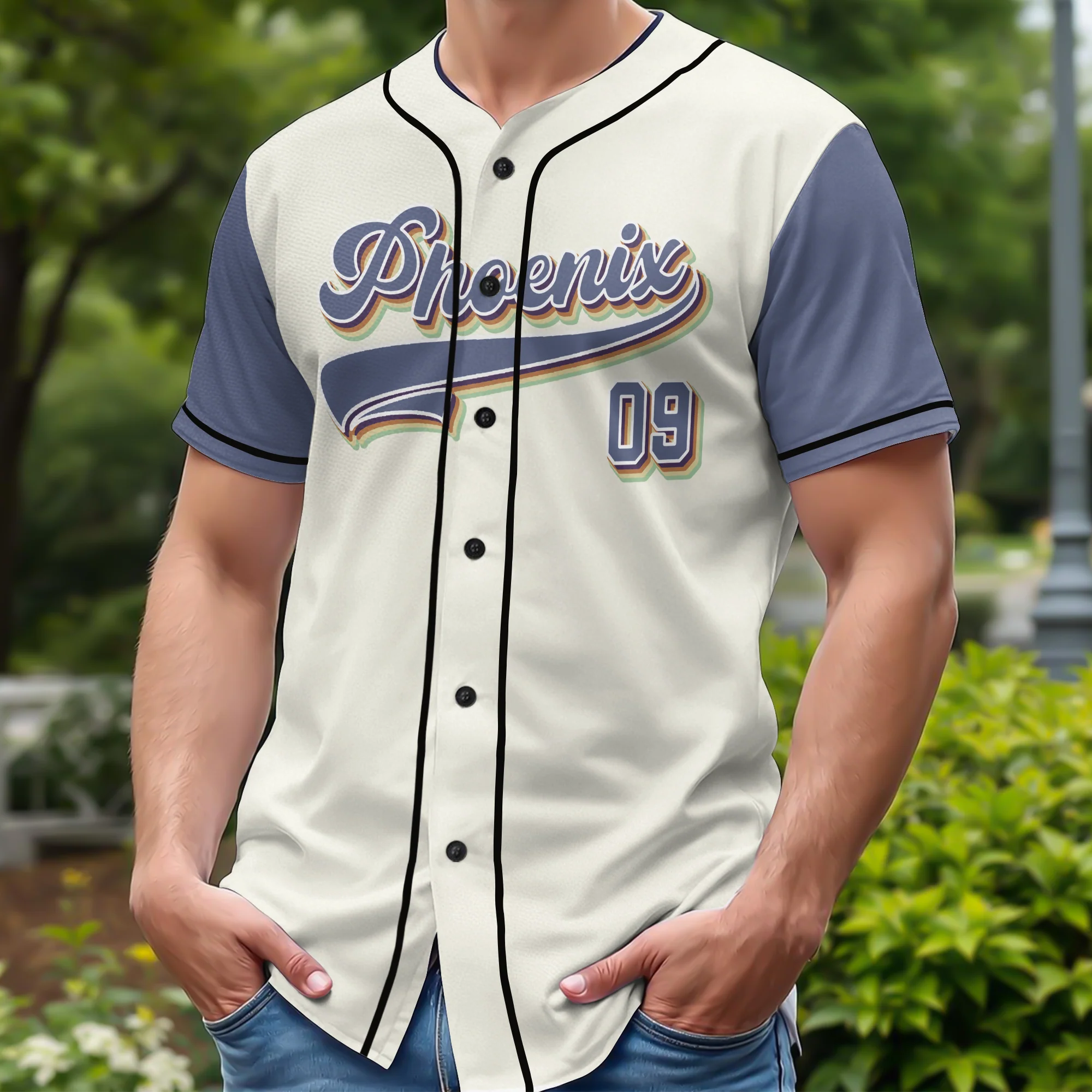 Personalized Vintage Team Name And Number Baseball Jersey TH10 892673 - Image 2